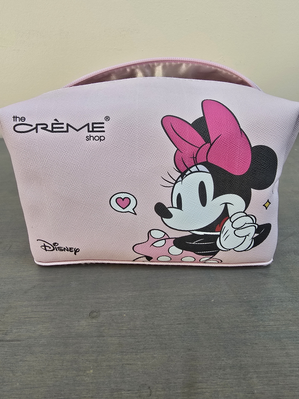The Crème Shop x Disney Minnie Mouse Pink Cosmetic Pouch